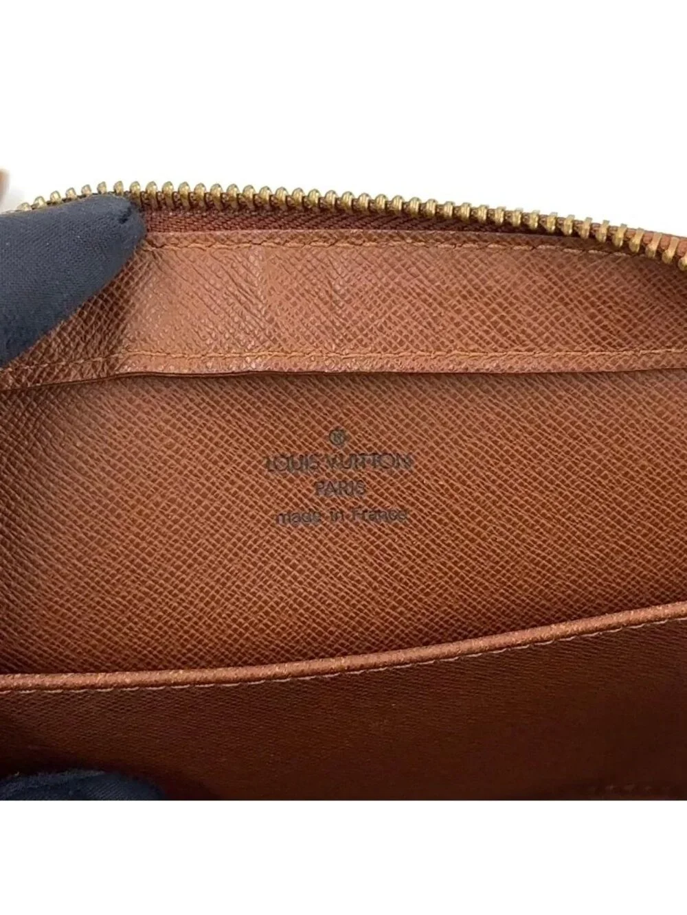 Louis Vuitton Orsay Monogram Leather Brown Light Clutch Gold